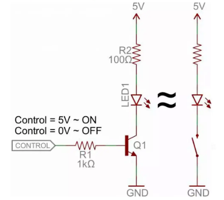 三極管開關(guān)電路
